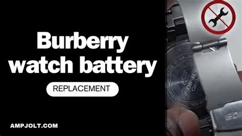 burberry watch battery replacement cost